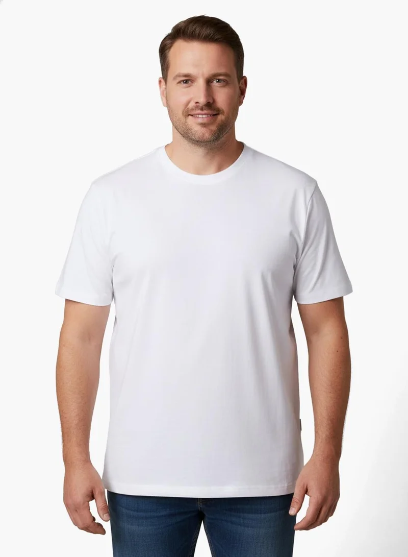 Seventy Five Basics  Pack of 2 Plus Size T-Shirt for Men | Best Price UAE