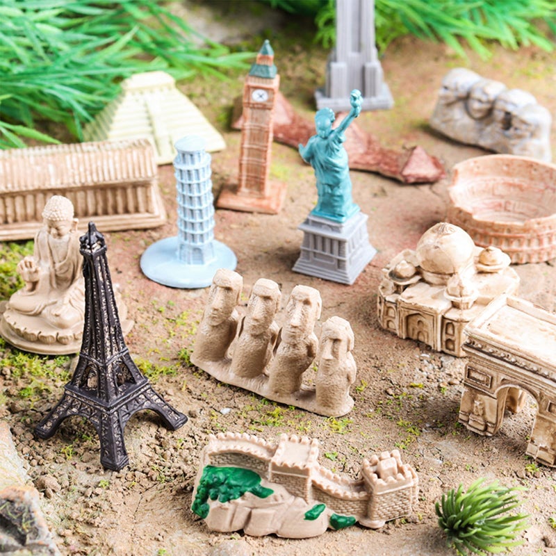 SCAHOW World Famous Building Models for Kids Toddlers 3 4 5 6 7 Years Old 17pcs Landmark Architecture Toy FigurinesEdcucational Learning Toy Figure for Boys and Girls - Image 5