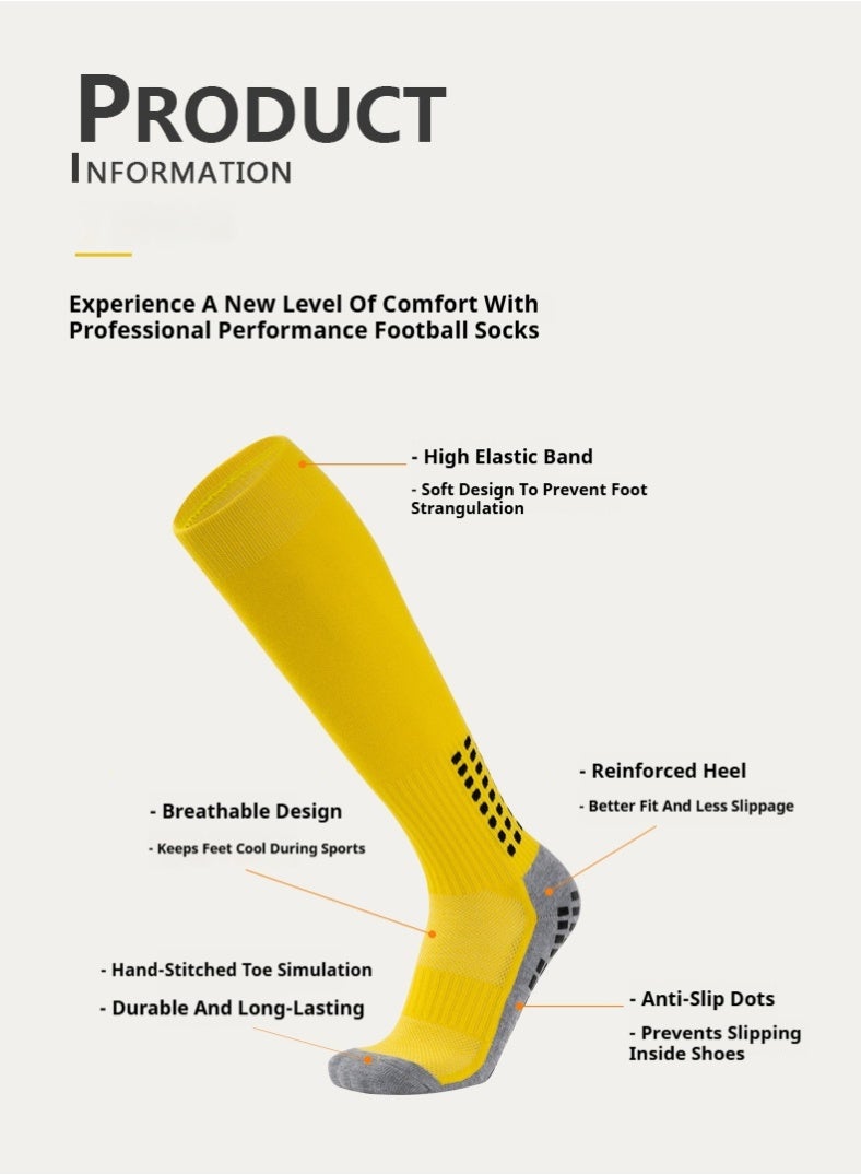 Kenzs Men's professional football socks (long over-the-knee socks) with good wrapping, non-slip, moisture absorption and deodorization - Image 5