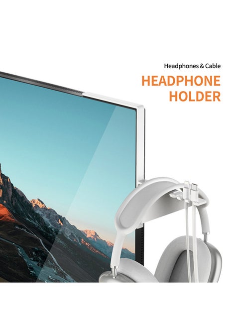 24 Years Of Home Products Display Headset Storage Bracket Desktop Data Cable Storage Hook-Color:Black-Style:ABS Material