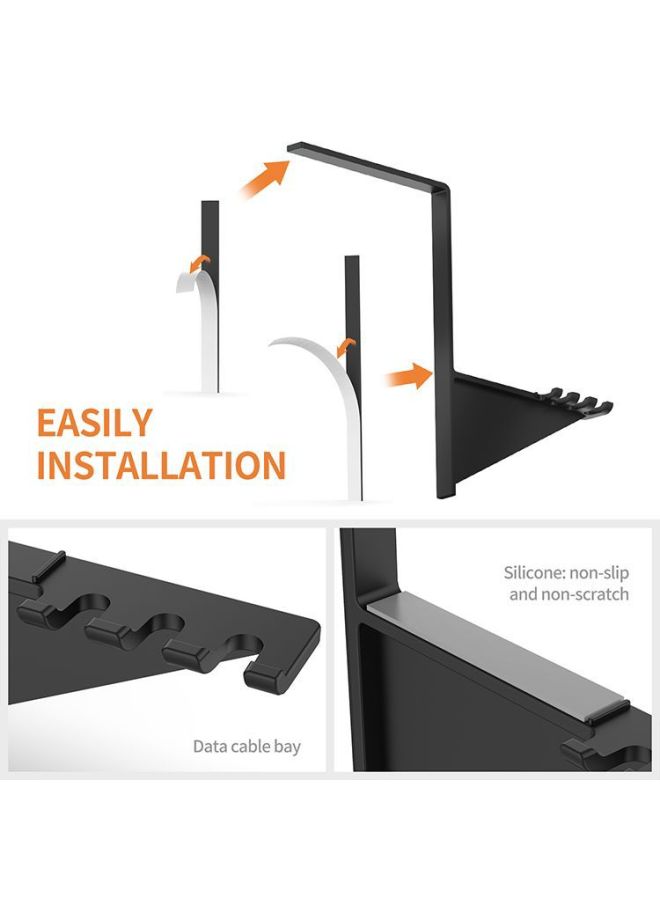 24 Years Of Home Products Display Headset Storage Bracket Desktop Data Cable Storage Hook-Color:Black-Style:ABS Material