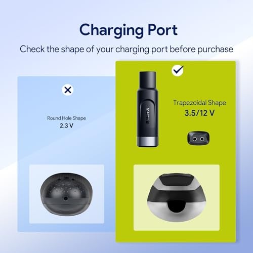 Yinke محول شاحن ماكينة الحلاقة Yinke 12V Type-C لمجموعة براون 3 5 7 9 6 1 XT5، بديل شاحن ماكينة الحلاقة USB-C محمول (الكابل غير مشمول) - Image 2