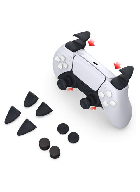 ECHZOVE PS5 Trigger Extenders, PS5 Trigger Extenders and PS5 Controller Thumb Grips