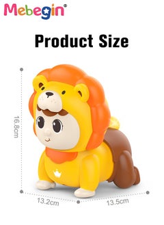 MEBEGIN Baby Music Toy with 4 Buttons, Electric Crawling Toy with Music and Light, Muti-funtional Lion Toy, Educational Toy for Baby's Crawling and Head Lifting, Ideal Gift for Kids Aged 18 Months+, 13.2*13.5*16.8cm  - Image 4