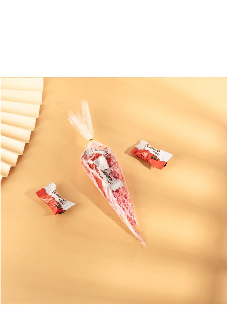 Generic A set of (100) transparent plastic bags for distributions 37.5*17 cm - Image 1