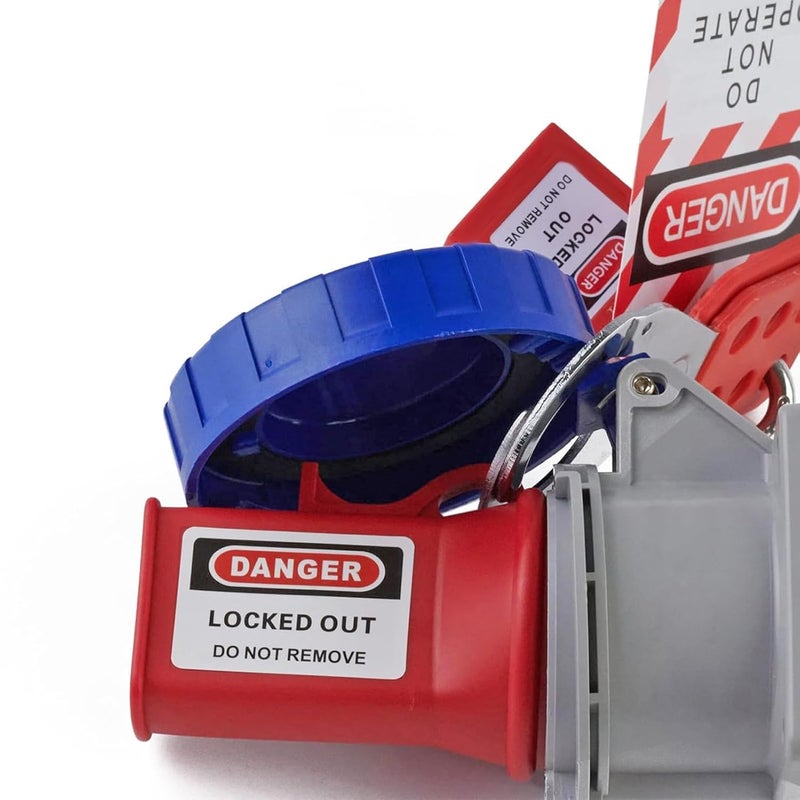 3Pcs Industrial Waterproof Socket Lockout Device 55mm PP Heat Resistant Electrical Plug Lock - Image 5