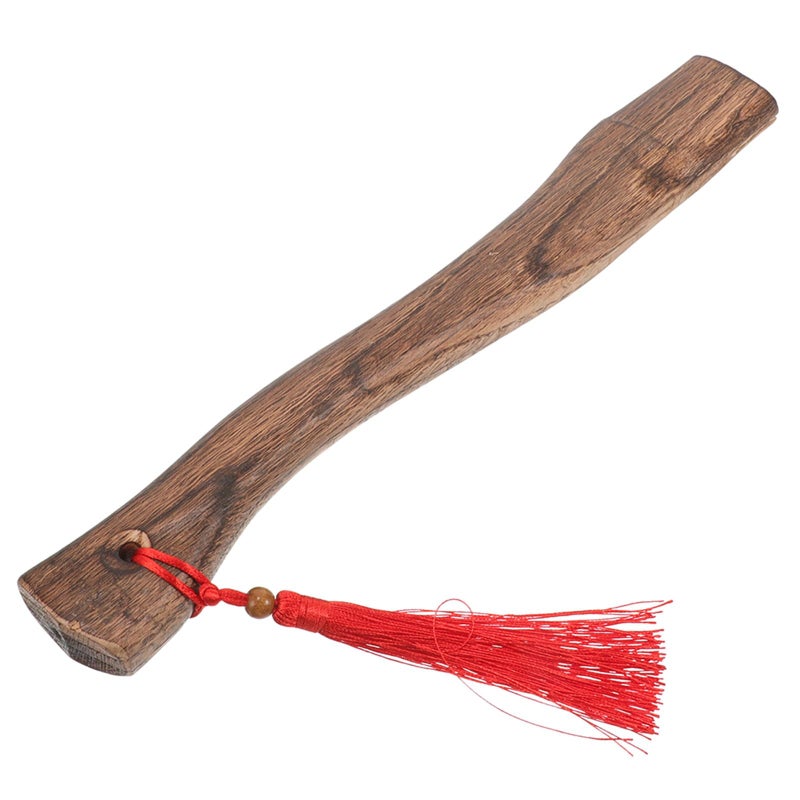 Carbonized Oak Wood Axe Handle Replacement 26Cm With Wooden Wedge Outdoor Camping Tool - Image 2