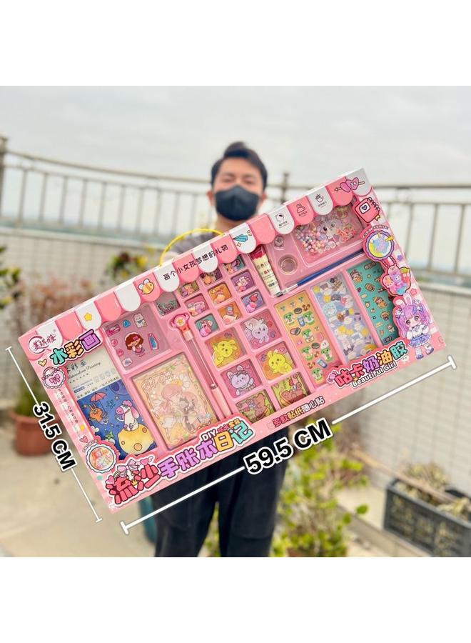 Bluejw Children's High-value Hand Book Cute Cartoon Quiet Book Creative Notebook Gift Suit Organization Wholesale - Image 1