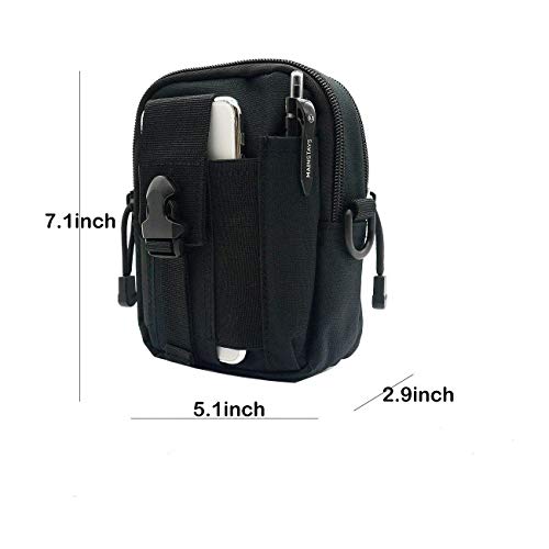 XINSHUN Hainan Mens Bag Accessories Belt Fanny Pack Waist Pouch Backpack Tactical Mini Black … - Image 4