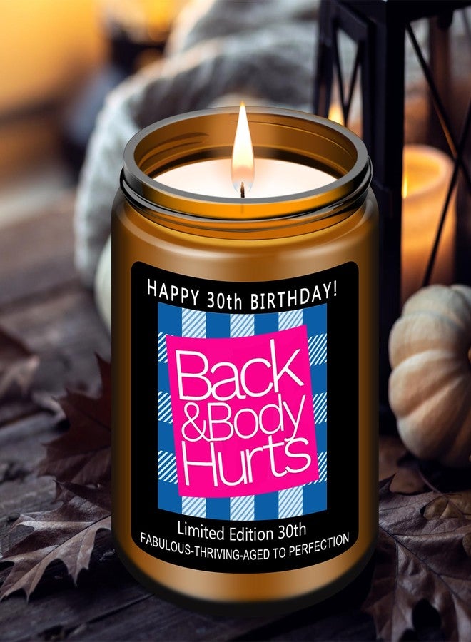 Homsolver 30th Birthday Decorations Gifts for Her Him, Happy 30th Birthday Candle Gift for Women Men, Funny 30 Years Old Ideas- Lavender Scented Candles - Image 2
