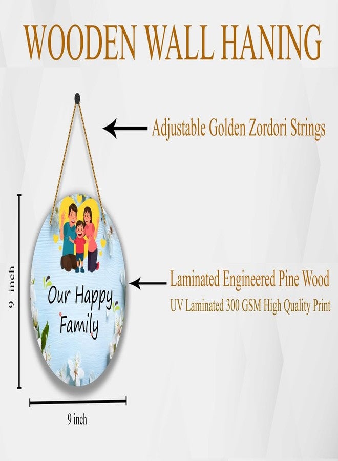 SAF UV Lamined Mdf Round Shape Wall Hanging||Sweet Home Beautiful Home Decoration Wall Hanging SAF-WHARO-19 - Image 2