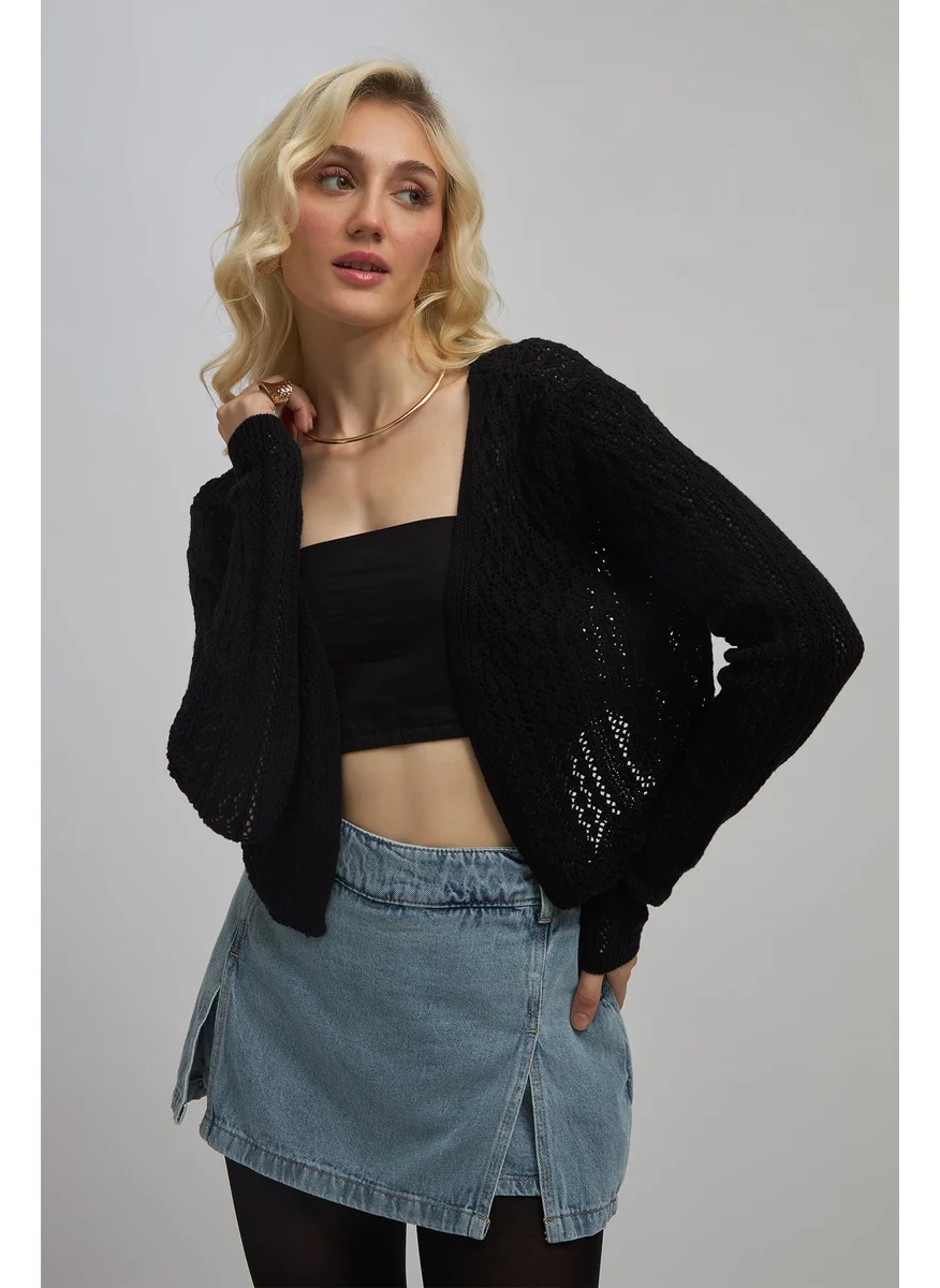 فيرجيو Virgio Women Front Open Knit Cardigan Top