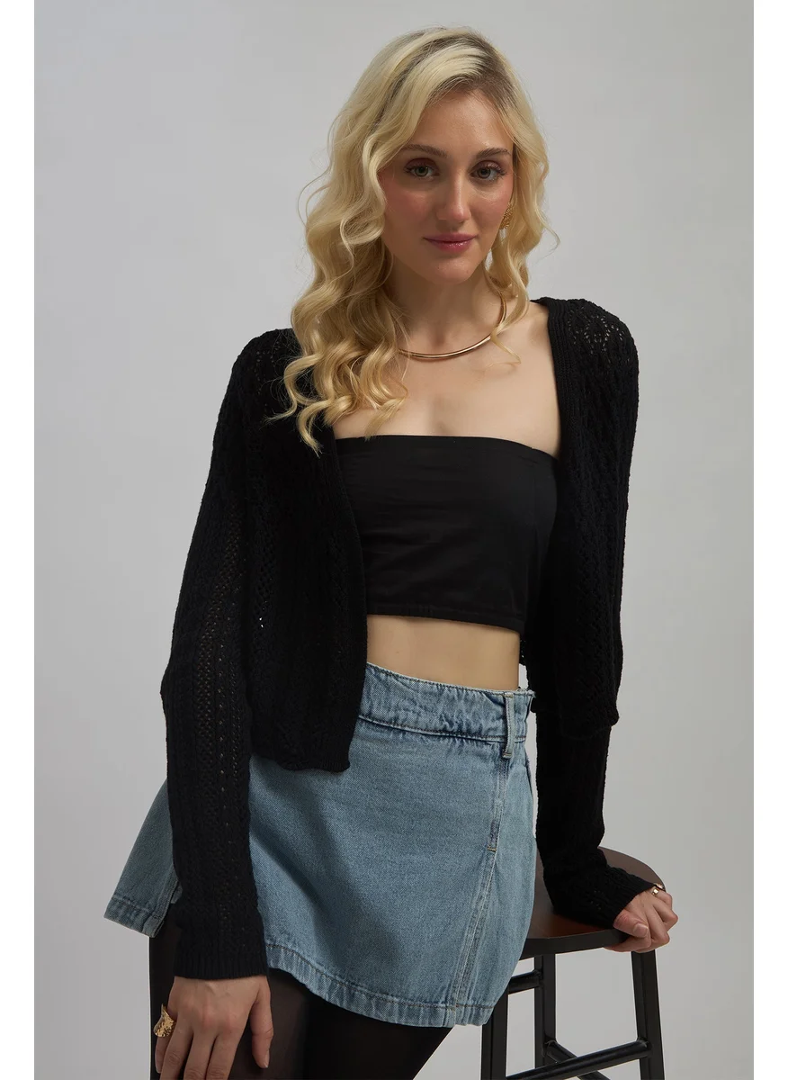 فيرجيو Virgio Women Front Open Knit Cardigan Top