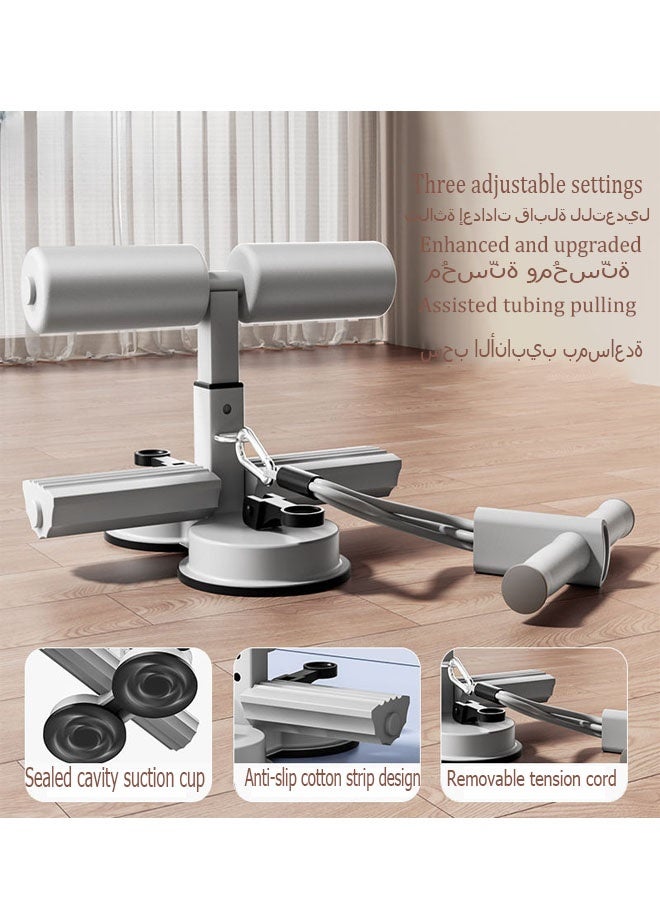 Bukela Ab Training Auxiliary Device, Multi-functional Adjustable Ab Trainer, Muscles Full Body Training for Girl and Men, Sit Up Machine, Portable Fitness Equipment for Home & Gym, with 2 Suction Cups and Resistance Band - Image 1