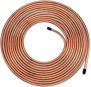 MuHize MuHize 25 Ft. of 5/16 Brake Line Tubing Kit - Muhize Flexible Brake 25 ft 5/16" Copper Tube Roll  - Image 1