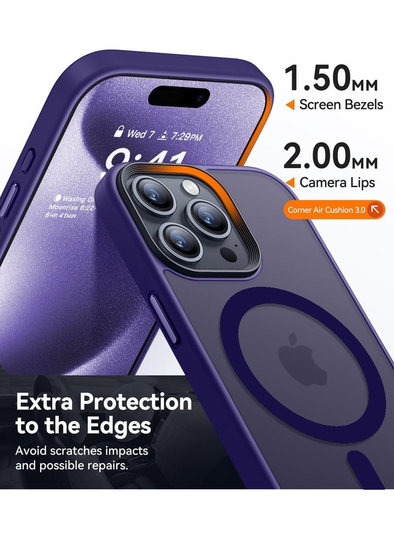 X-level Compatible with iPhone 15 Pro Case Cover Transparent Hard Back Soft Flexible TPU Four Corner Bumper Scratch Resistant Shockproof Protection iPhone 15 Pro Anti-slip Back Cover - Image 4