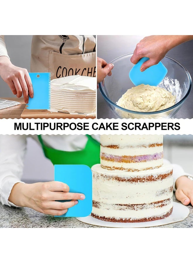 INSIJAM 15-Piece Piping Bags and Tips Set Cake Decorating Tools with 2 Pastry Bags 6 Icing Tips 2 Couplers and 3 Cake Scrapers Baking Tools Set for Cake Cupcake and Cookie - Image 5