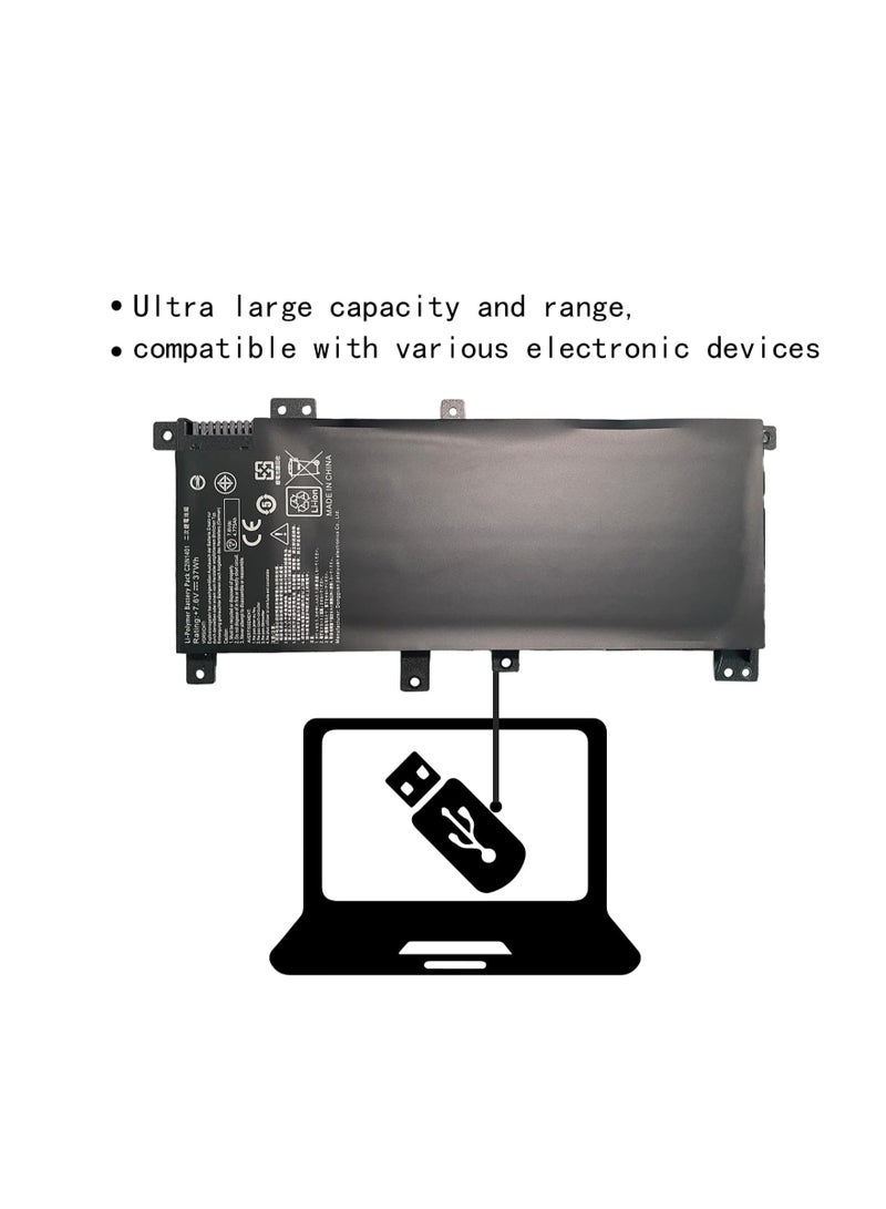 Terabyte C21N1401 Laptop Battery Compatible with Asus X455L X455LA X455LD X455LF X455LJ Y483L Y483LD F454L F455L F455LD W419L W409L VM410L K455L DX882L Series(7.6V 37Wh) - Image 3