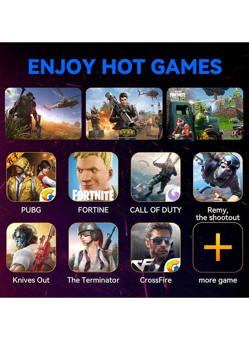 Mix Elite PUBG Controller Gaming Keyboard Mouse Converter, Android and IOS system dedicated(Android 7.0 and above, Below IOS 13.4),Mouse  Keyboard Combo Pack for FPS Mobile Games