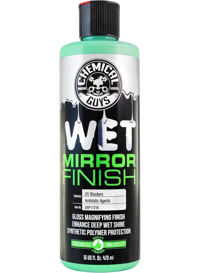 Chemical Guys Wet Mirror Finish High Gloss Glaze - Reflective Shine Enhancer & Car Paint Glaze for Trucks, SUVs, Motorcycles, and RVs - Safe for Clear Coat, Chrome, and Paintwork, 16 oz - Image 1