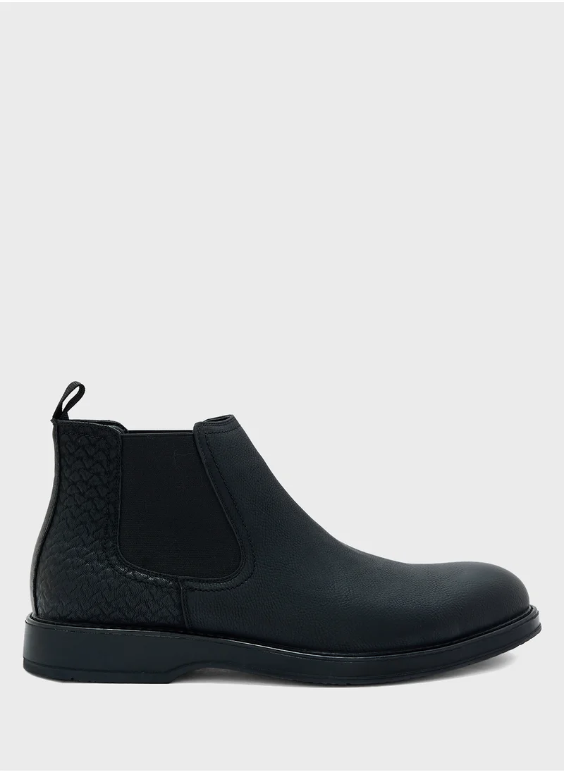 روبرت وود Embossed Formal Chelsea Boots
