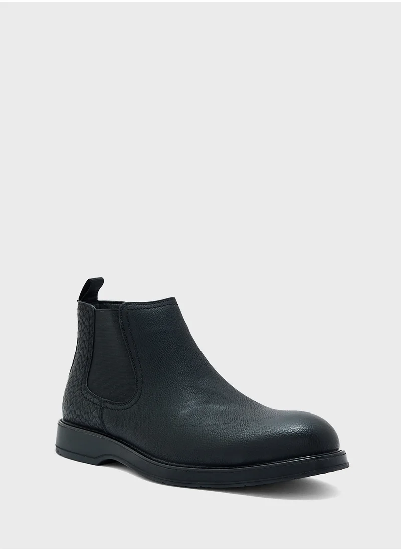 روبرت وود Embossed Formal Chelsea Boots