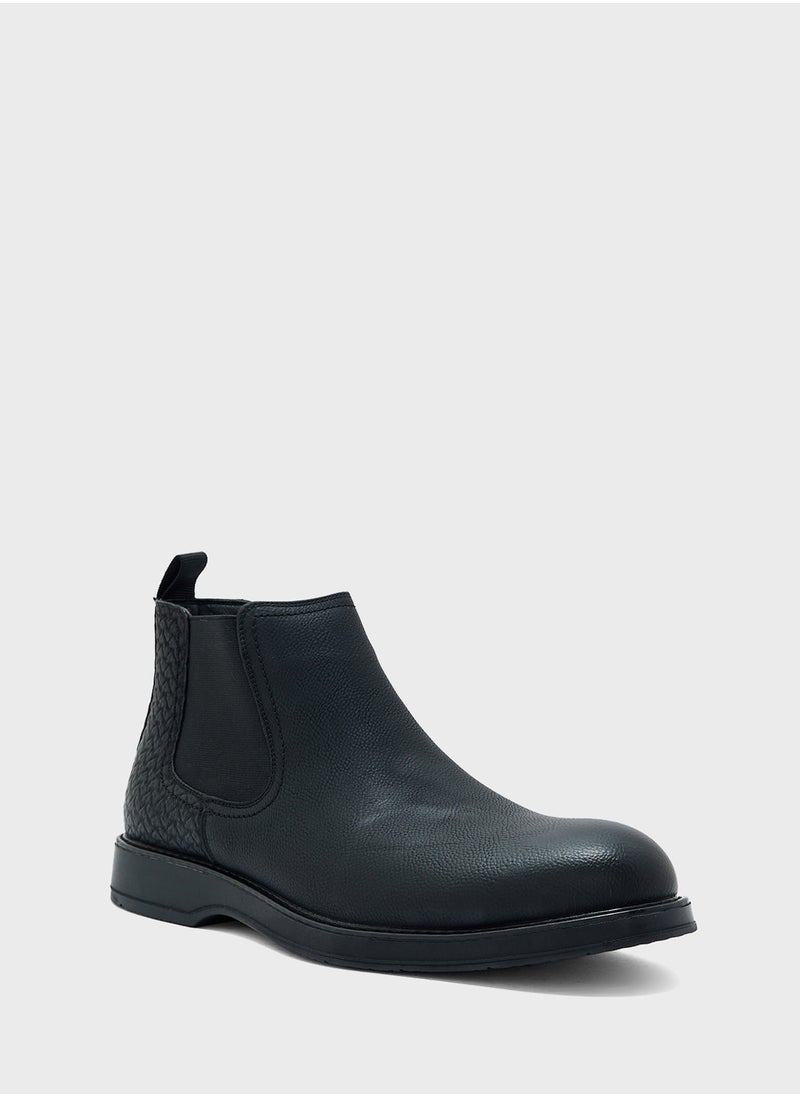 Robert Wood Embossed Formal Chelsea Boots  - Image 2