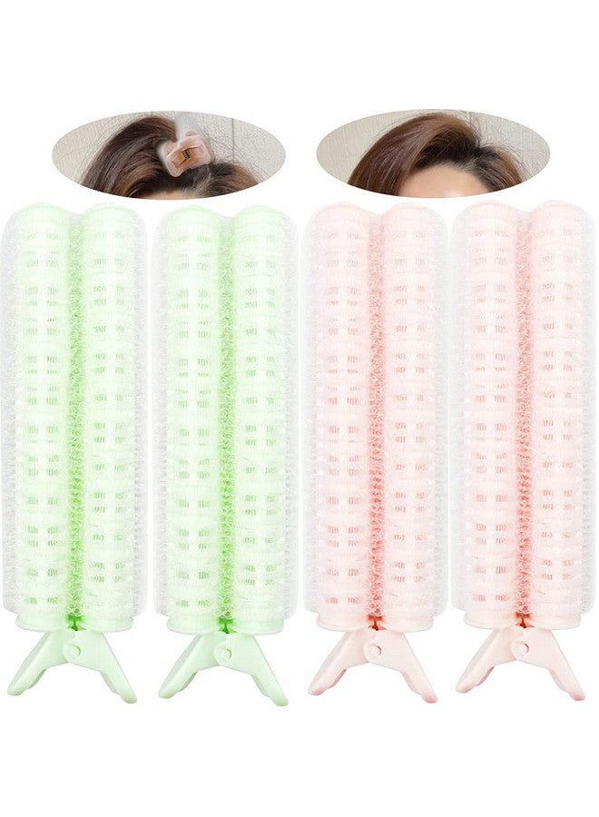 NAIHOD 4 Pieces Volumizing Hair Root Clips, Hair Clip Curler Rollers Natural Clamps Rollers Self Grip Volume Hair Root DIY Wave Fluffy Curler Hair Styling Tool, Easy to Carry for Women Girls - Image 1