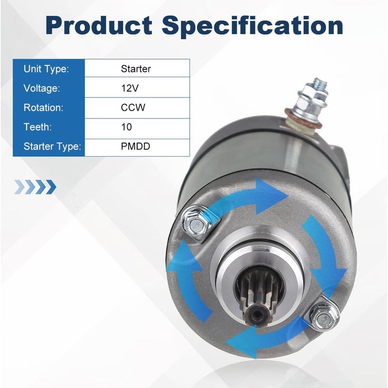 WATERWICH Starter for Honda 300 FourTrax TRX300 TRX300FW TRX300EX 1987-2000 - Image 3