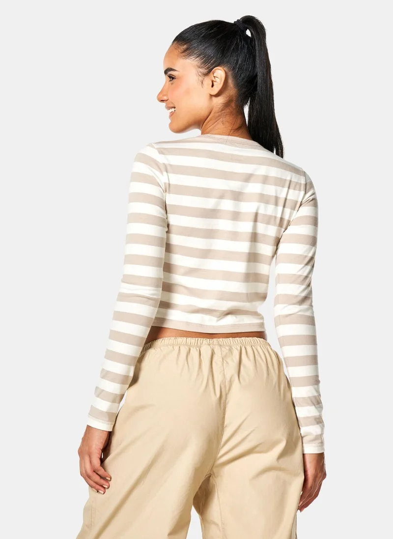 CONVERSE Women's Striped T-Shirt