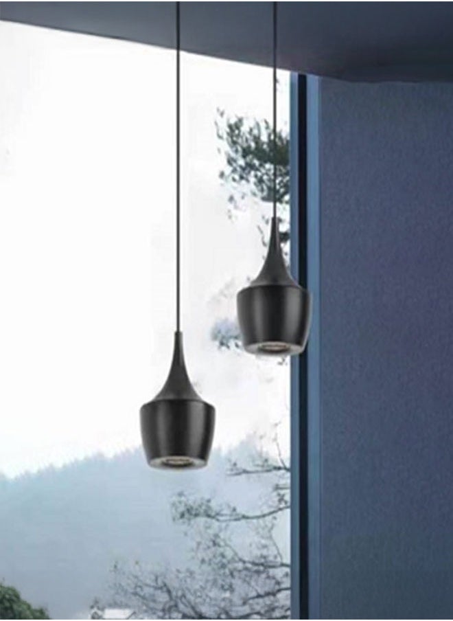 ٍSiera Light A single pendant light used beside the bed or the corner of the house, black color warm light 5 watt PA7901  - Image 2
