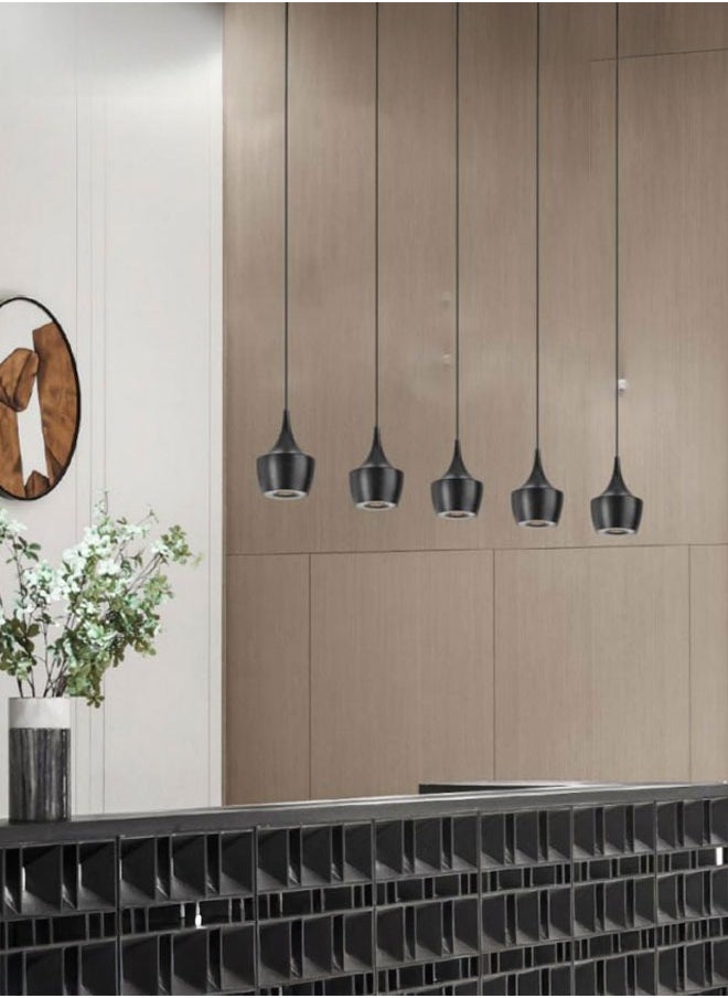 ٍSiera Light A single pendant light used beside the bed or the corner of the house, black color warm light 5 watt PA7901  - Image 3
