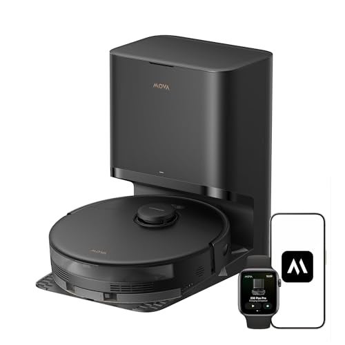 Mova E30 Pro Plus Robot Vacuum, 19000Pa Suction, DuoRoller Brush Anti-Tangle, Self-Emptying 90-Day Hands-Free, Extendable Side Brush for Edge Cleaning, App & Voice Control - Image 1