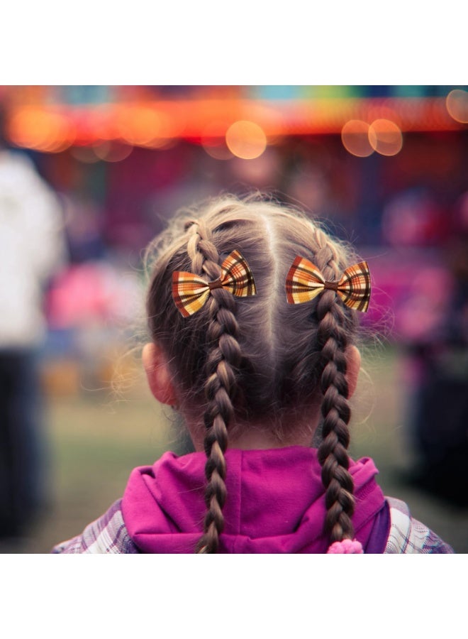 مجموعة من 3 ربطات شعر للبنات بمناسبة الخريف السعيد، مشابك شعر لطيفة مصنوعة يدويًا على شكل تمساح وشرائط منقوشة، دبابيس شعر للأطفال، ملابس حفلات عيد الشكر، إكسسوارات ديكور، هدية - Image 5