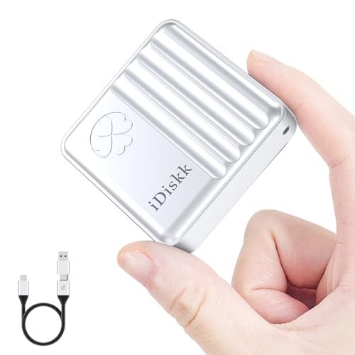 iDiskk Disk 10Gbps M.2 NVMe SSD Enclosure for iPhone 15,Windows,Android,OS, USB C 3.2 Gen2, Enclosure NVMe Reader Supports M Keys and Size 2230 SSDs, Supports Up to 2TB - Image 1