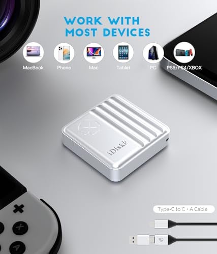iDiskk Disk 10Gbps M.2 NVMe SSD Enclosure for iPhone 15,Windows,Android,OS, USB C 3.2 Gen2, Enclosure NVMe Reader Supports M Keys and Size 2230 SSDs, Supports Up to 2TB - Image 3