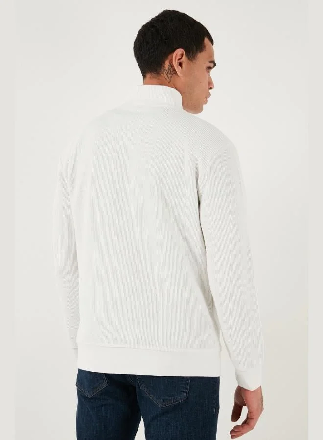 Buratti  Buratti Cotton Regular Fit Half Zipper Stand Collar 2-Pack Sweat Men's SWEAT 5905716S2 for Men | Best Price UAE