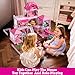 JUKUDAHU Villa Playset for Girls Ages 37 3Story 8 Room House with 2 Dolls Furniture and Accessories Indoor Playset Girls Toys for Ages 68 Pretend Toddler Toy Birthday Gifts for Kids 48 - Image 4