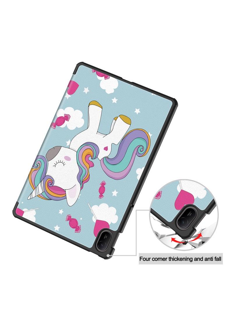 general Case Compatible with Huawei MatePad SE 11 inch 2024 Tri-Fold Smart Tablet Case,Hard PC Back Shell Slim Multi- Viewing Angles Stand Folio Cover - Image 4