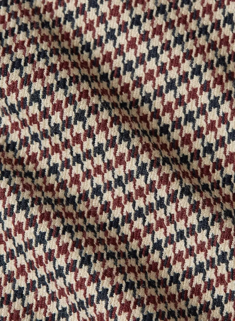 TOMMY HILFIGER Women's Micro Check Midi Dress - Polyester Blend, Multicolor