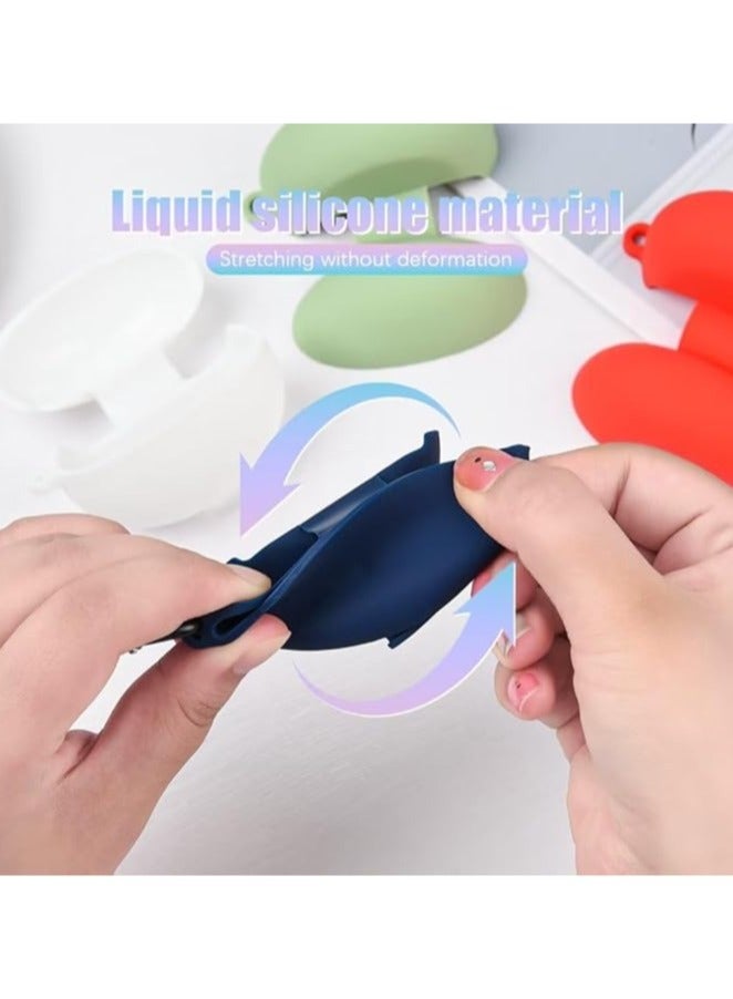 Silicone Carrying Case Compatible with Anker Soundcore Life P3, Portable Scratch Shock Resistant Cover with Carabiner (Blue) - Image 3