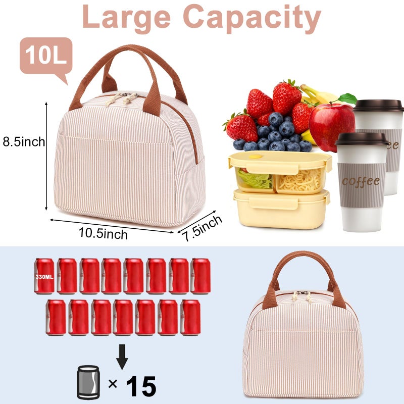 Bluboon Lunch Box for Women Cute Lunch Bag Reusable Insulated Lunch Bags Large Capacity Lunchbox Cooler for Work Picnic or Travel - Image 3