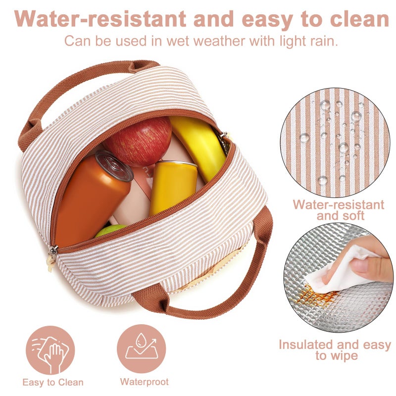 Bluboon Lunch Box for Women Cute Lunch Bag Reusable Insulated Lunch Bags Large Capacity Lunchbox Cooler for Work Picnic or Travel - Image 4
