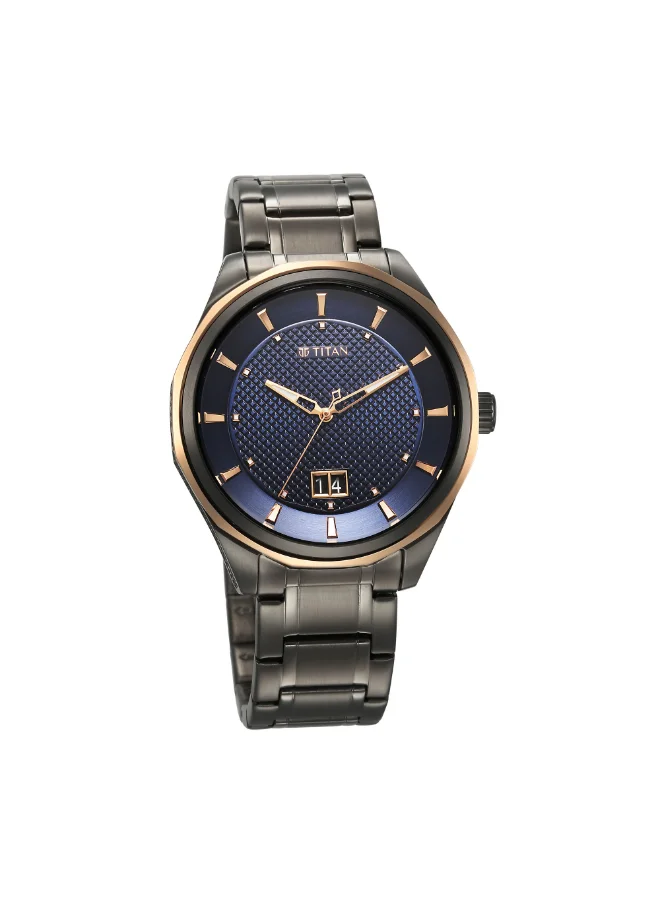 تيتان Men's Stainless Steel Analog Watch 1829KM05 - 42 mm