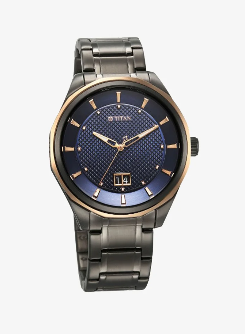 تيتان Men's Stainless Steel Analog Watch 1829KM05 - 42 mm