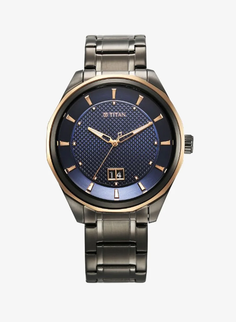 تيتان Men's Stainless Steel Analog Watch 1829KM05 - 42 mm