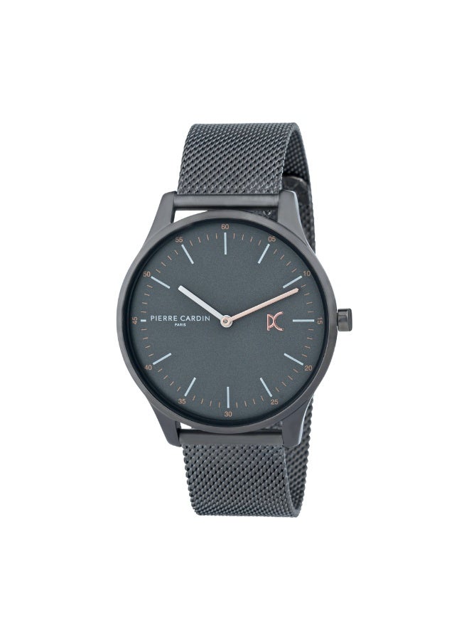 PIERRE CARDIN CBA.4014 LUXURY GRAY DIAL - STAINLESS STEEL MEN'S WATCH - Image 1