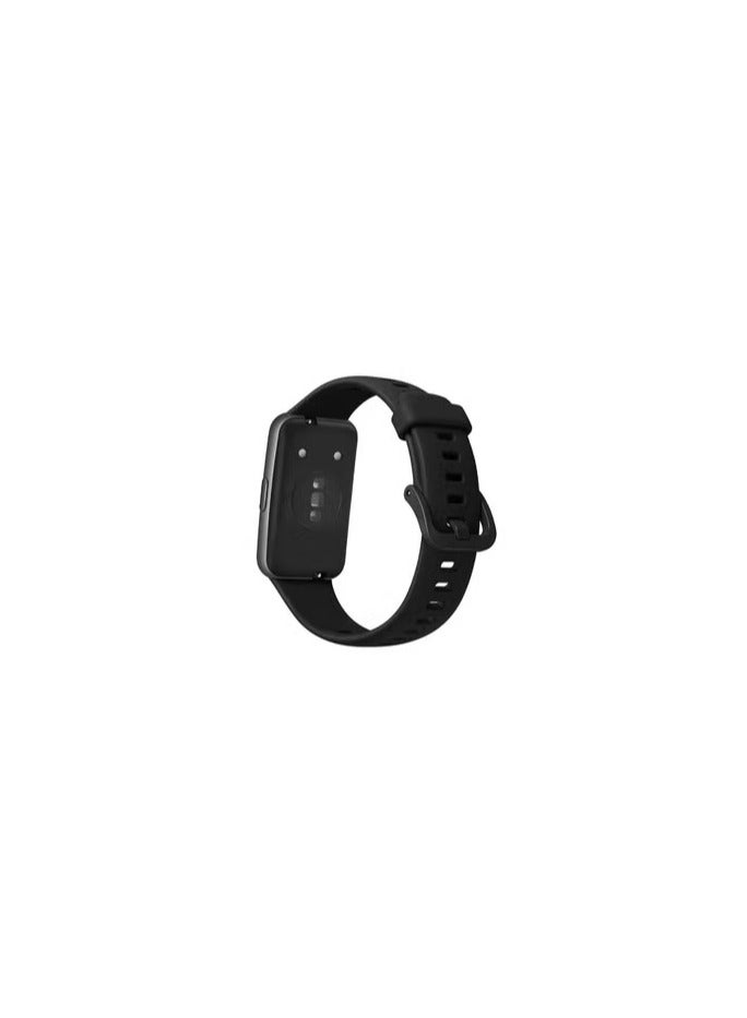 CATANES Huawei Band 7 Watch Band for Men Women Sport Watch Strap Lightweight Silicone Replacement Band Black - Image 1