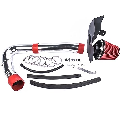 Koomaha HI-DG-12RD-01-E Cold Air Intake Kit with Red Filter and Heat Shield Replacement for 2011-2020 Chrysler 300 Dodge Challenger Charger 2014 2015 300C 3.6L V6 HI-DG-12RD-01 - Image 1