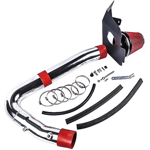 Koomaha HI-DG-12RD-01-E Cold Air Intake Kit with Red Filter and Heat Shield Replacement for 2011-2020 Chrysler 300 Dodge Challenger Charger 2014 2015 300C 3.6L V6 HI-DG-12RD-01 - Image 2